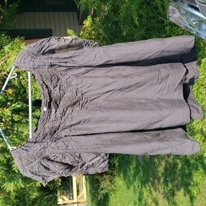 Magnolia Pearl o/s polka-dot blouse